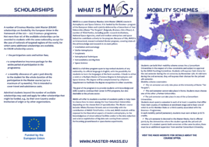 MASS Brochure 4th Edition, inner side